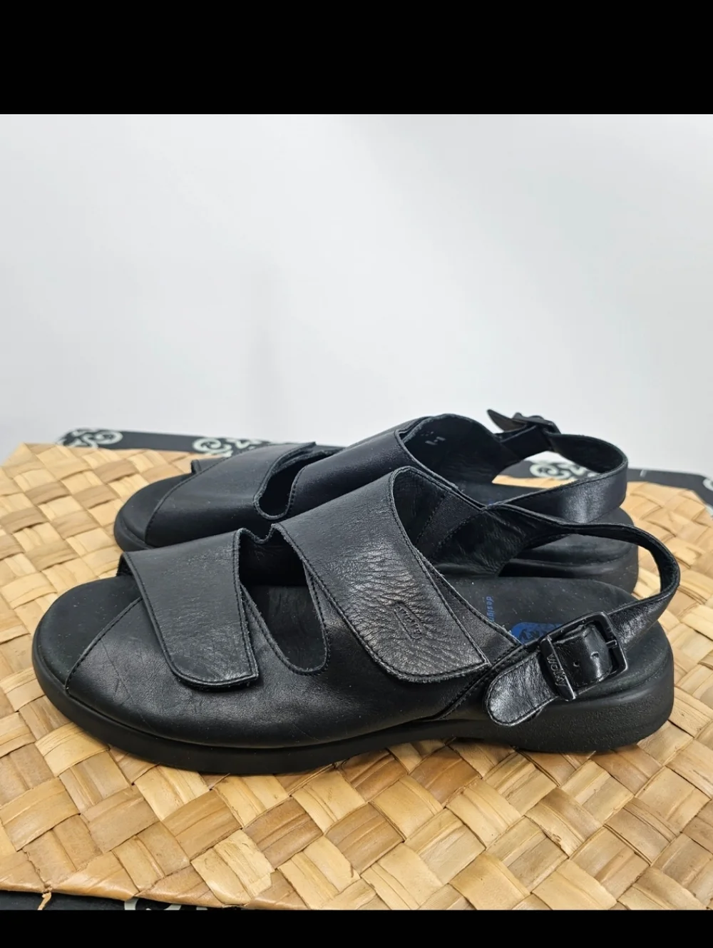 Wolky Nimes Black Sandals Size 42